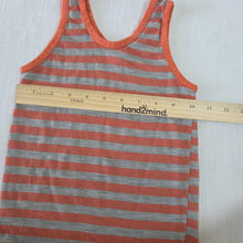 Load image into Gallery viewer, Vintage Orange/Gray Striped Tank Top 3t/4t
