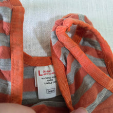 Load image into Gallery viewer, Vintage Orange/Gray Striped Tank Top 3t/4t
