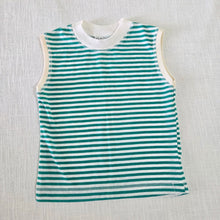 Load image into Gallery viewer, Vintage Green Striped Tank Top 4t
