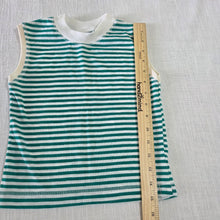 Load image into Gallery viewer, Vintage Green Striped Tank Top 4t
