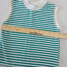 Load image into Gallery viewer, Vintage Green Striped Tank Top 4t
