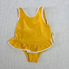 Load image into Gallery viewer, Vintage Mustard Yellow Swimsuit 6-9 months
