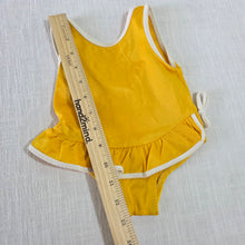 Load image into Gallery viewer, Vintage Mustard Yellow Swimsuit 6-9 months
