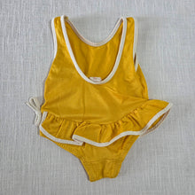 Load image into Gallery viewer, Vintage Mustard Yellow Swimsuit 6-9 months
