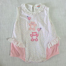 Load image into Gallery viewer, Vintage Healthtex Bear Floral Romper 12 months
