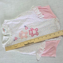 Load image into Gallery viewer, Vintage Healthtex Bear Floral Romper 12 months
