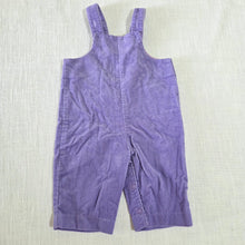Load image into Gallery viewer, Vintage 80s Purple Overalls 6 months
