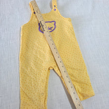 Load image into Gallery viewer, Vintage Kitty Dotted Overalls 9-12 months
