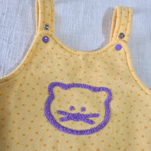 Load image into Gallery viewer, Vintage Kitty Dotted Overalls 9-12 months
