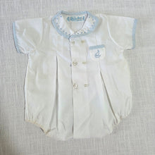 Load image into Gallery viewer, Vintage Sailboat Classic Romper 0-3 months
