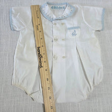 Load image into Gallery viewer, Vintage Sailboat Classic Romper 0-3 months
