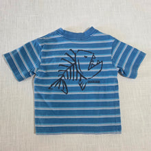 Load image into Gallery viewer, Vintage Oshkosh Striped Fish Tee 2t
