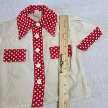 Load image into Gallery viewer, Vintage Polka Dot Shirt 12-18 months
