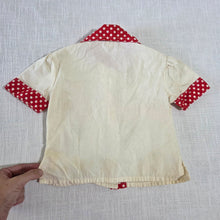 Load image into Gallery viewer, Vintage Polka Dot Shirt 12-18 months
