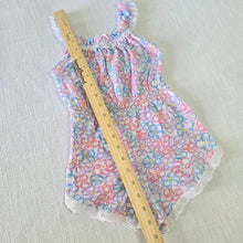 Load image into Gallery viewer, Vintage Candlesticks Floral Romper 4t/5t
