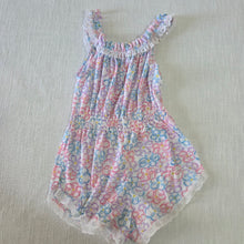 Load image into Gallery viewer, Vintage Candlesticks Floral Romper 4t/5t
