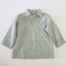 Load image into Gallery viewer, Vintage Green Plaid Buttondown 2t
