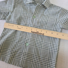 Load image into Gallery viewer, Vintage Green Plaid Buttondown 2t
