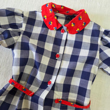 Load image into Gallery viewer, Vintage Gingham Floral Shirt 3t/4t
