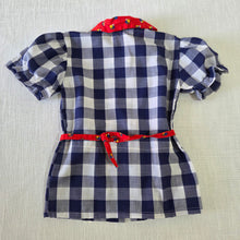 Load image into Gallery viewer, Vintage Gingham Floral Shirt 3t/4t
