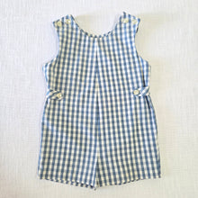 Load image into Gallery viewer, Vintage Blue Gingham Jon Jon 12-18 months
