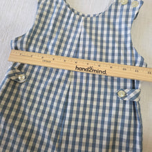 Load image into Gallery viewer, Vintage Blue Gingham Jon Jon 12-18 months
