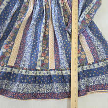 Load image into Gallery viewer, Vintage Floral Striped Prairie Dress kids 10
