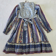 Load image into Gallery viewer, Vintage Floral Striped Prairie Dress kids 10
