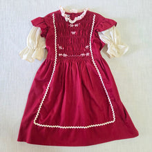 Load image into Gallery viewer, Vintage 70s Polly Flinders Smocked Dress 4t/5t
