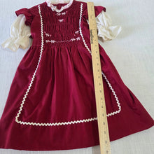 Load image into Gallery viewer, Vintage 70s Polly Flinders Smocked Dress 4t/5t
