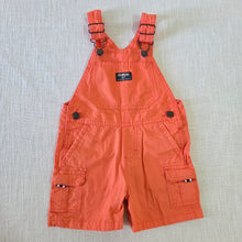 Load image into Gallery viewer, Oshkosh Orange Shortalls 18 months
