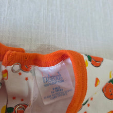 Load image into Gallery viewer, Vintage Pumpkin Cotton Footed PJs 6 months

