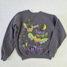Load image into Gallery viewer, Vintage Trick-or-Treat Bat Crewneck kids 8/9
