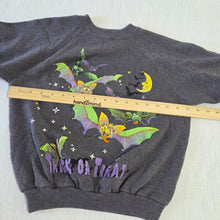 Load image into Gallery viewer, Vintage Trick-or-Treat Bat Crewneck kids 8/9
