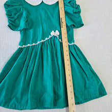 Load image into Gallery viewer, Vintage 80s Teal Floral Dress kids 6
