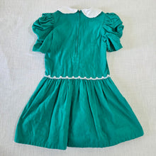 Load image into Gallery viewer, Vintage 80s Teal Floral Dress kids 6
