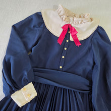 Load image into Gallery viewer, Vintage Classic Navy Dress kids 8

