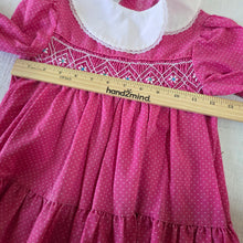 Load image into Gallery viewer, Vintage Polly Flinders Smocked Pink Dotted Dress 4t
