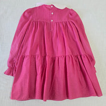 Load image into Gallery viewer, Vintage Polly Flinders Smocked Pink Dotted Dress kids 6
