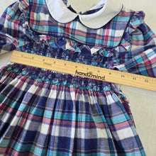 Load image into Gallery viewer, Vintage Polly Flinders Smocked Plaid Dress 5t
