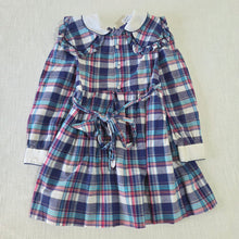Load image into Gallery viewer, Vintage Polly Flinders Smocked Plaid Dress 5t

