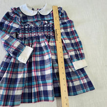 Load image into Gallery viewer, Vintage Polly Flinders Smocked Plaid Dress 3t/4t
