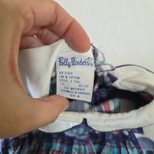 Load image into Gallery viewer, Vintage Polly Flinders Smocked Plaid Dress 3t/4t

