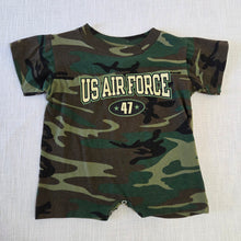 Load image into Gallery viewer, Vintage Air Force Camo Romper 6-9 months
