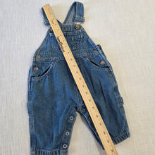 Load image into Gallery viewer, Vintage Denim Overalls 3-6 months
