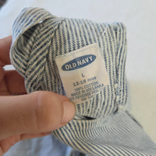 Load image into Gallery viewer, Vintage Old Navy Striped Denim Overalls 12-18 months
