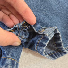 Load image into Gallery viewer, Vintage Denim Shortalls 12-18 months *flaw
