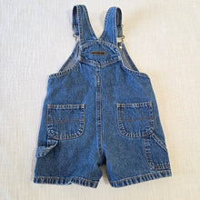 Load image into Gallery viewer, Vintage Denim Shortalls 12-18 months *flaw
