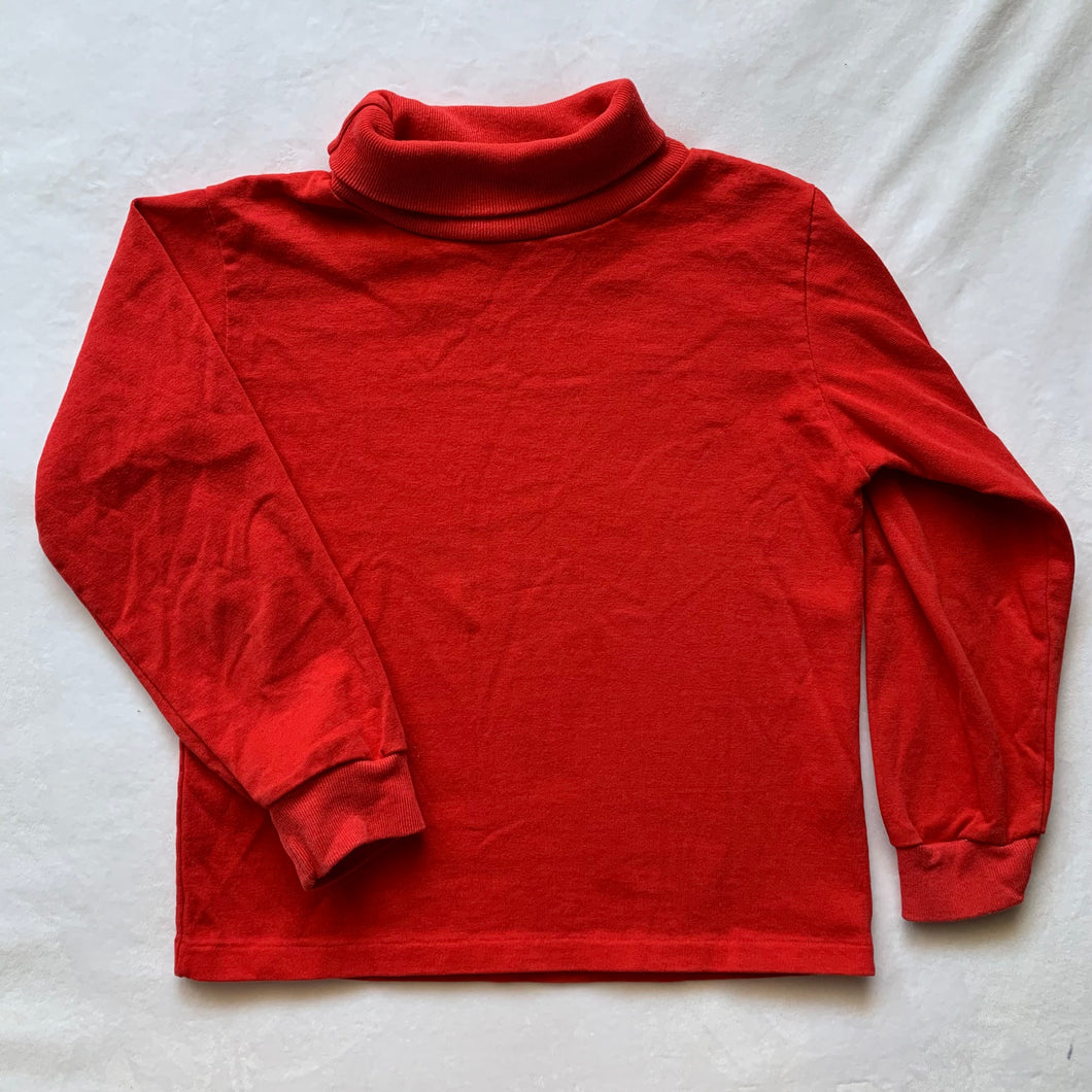 Vintage Healthtex Solid Red Turtleneck 4t