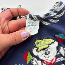 Load image into Gallery viewer, Vintage Sailor Bear Footed Pantsuit 3 months
